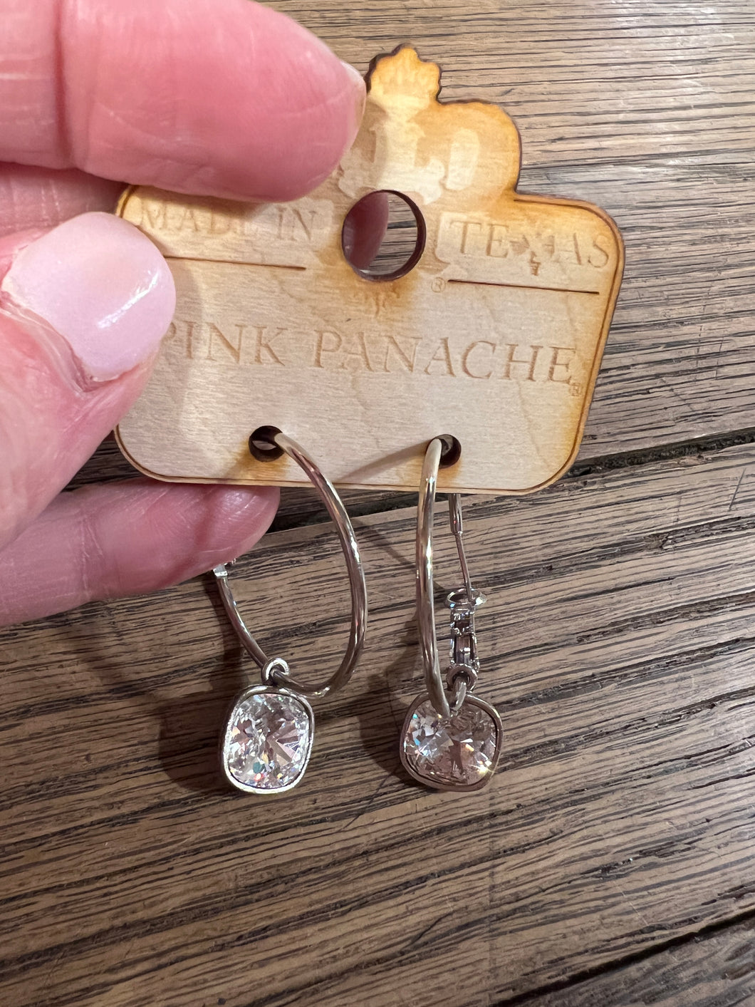 Clear Small Hoop Earrings