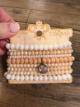 Load image into Gallery viewer, 9 Strand Blush Stretch Bracelet
