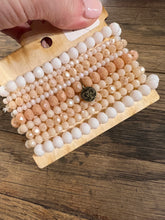 Load image into Gallery viewer, 9 Strand Blush Stretch Bracelet
