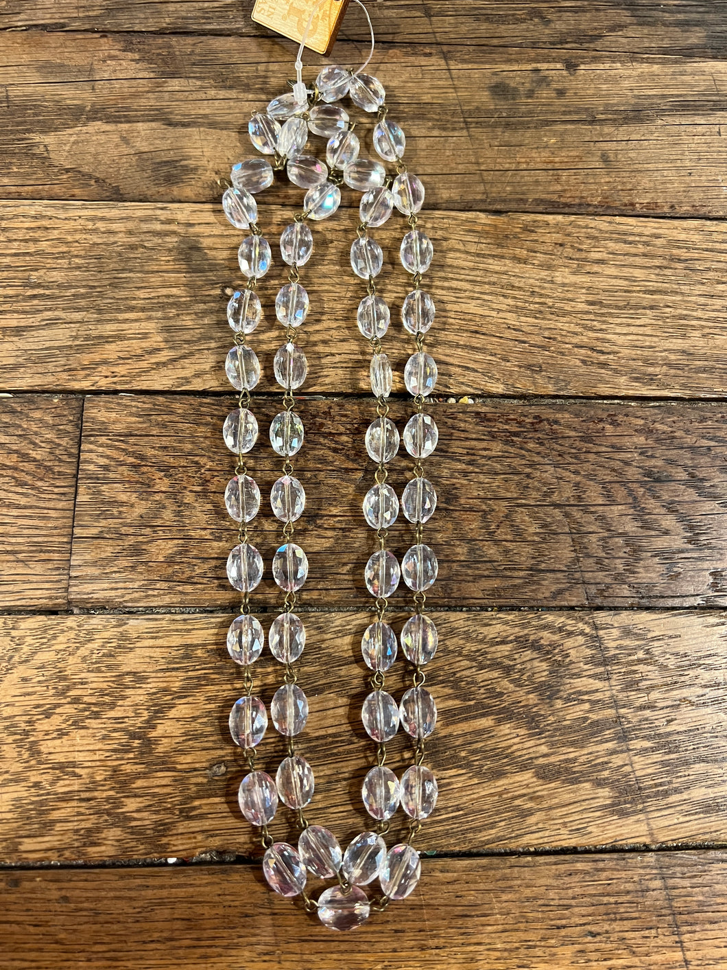 Pink Panache Clear Crystal Necklace