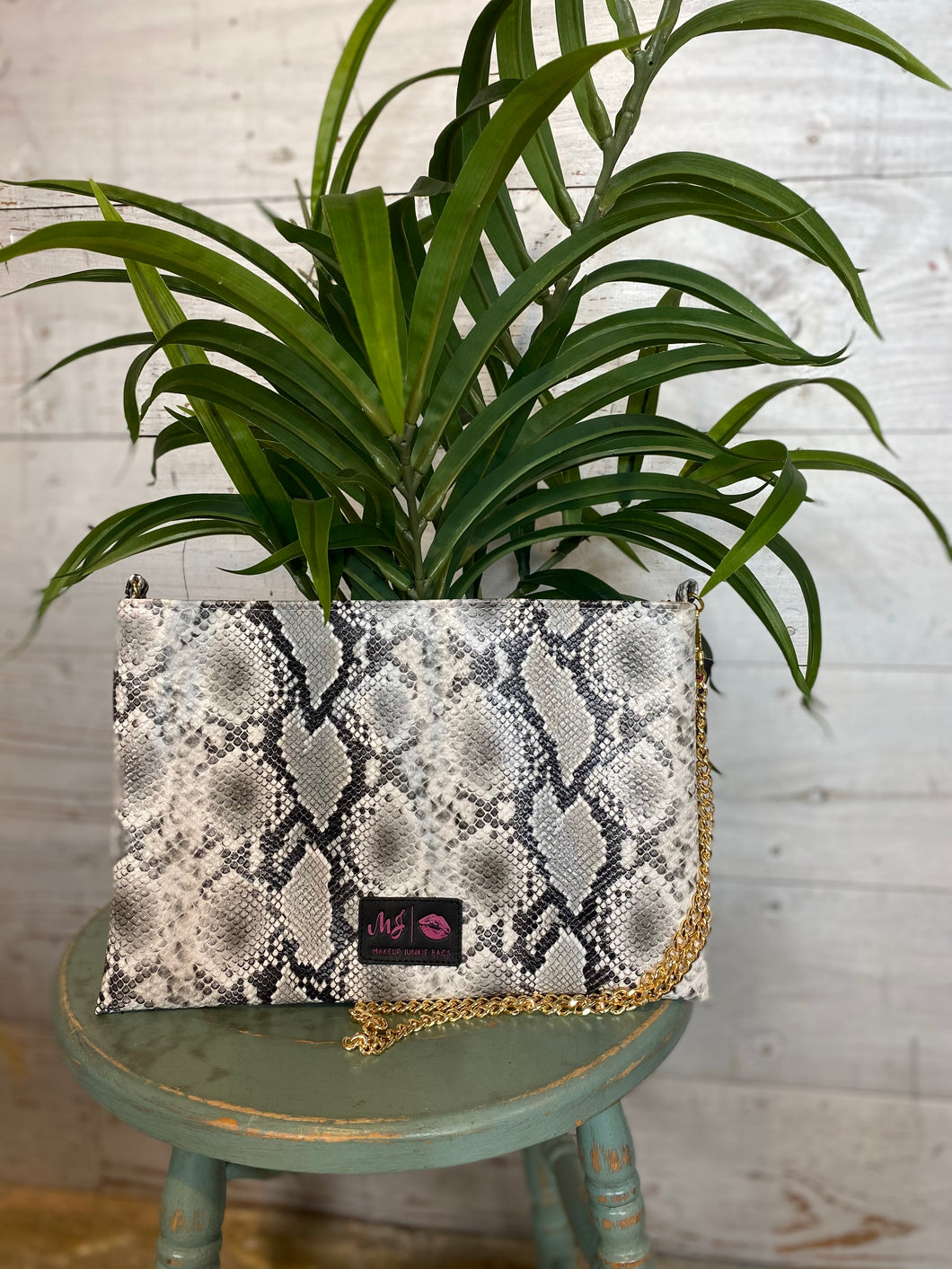 Makeup Junkie Crossbody Zipper Viper
