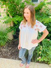 Load image into Gallery viewer, Aztec Embroidered Blouse
