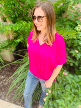 Load image into Gallery viewer, Relaxed Fit Surplice Top

