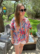 Load image into Gallery viewer, Floral Print Babydoll Top
