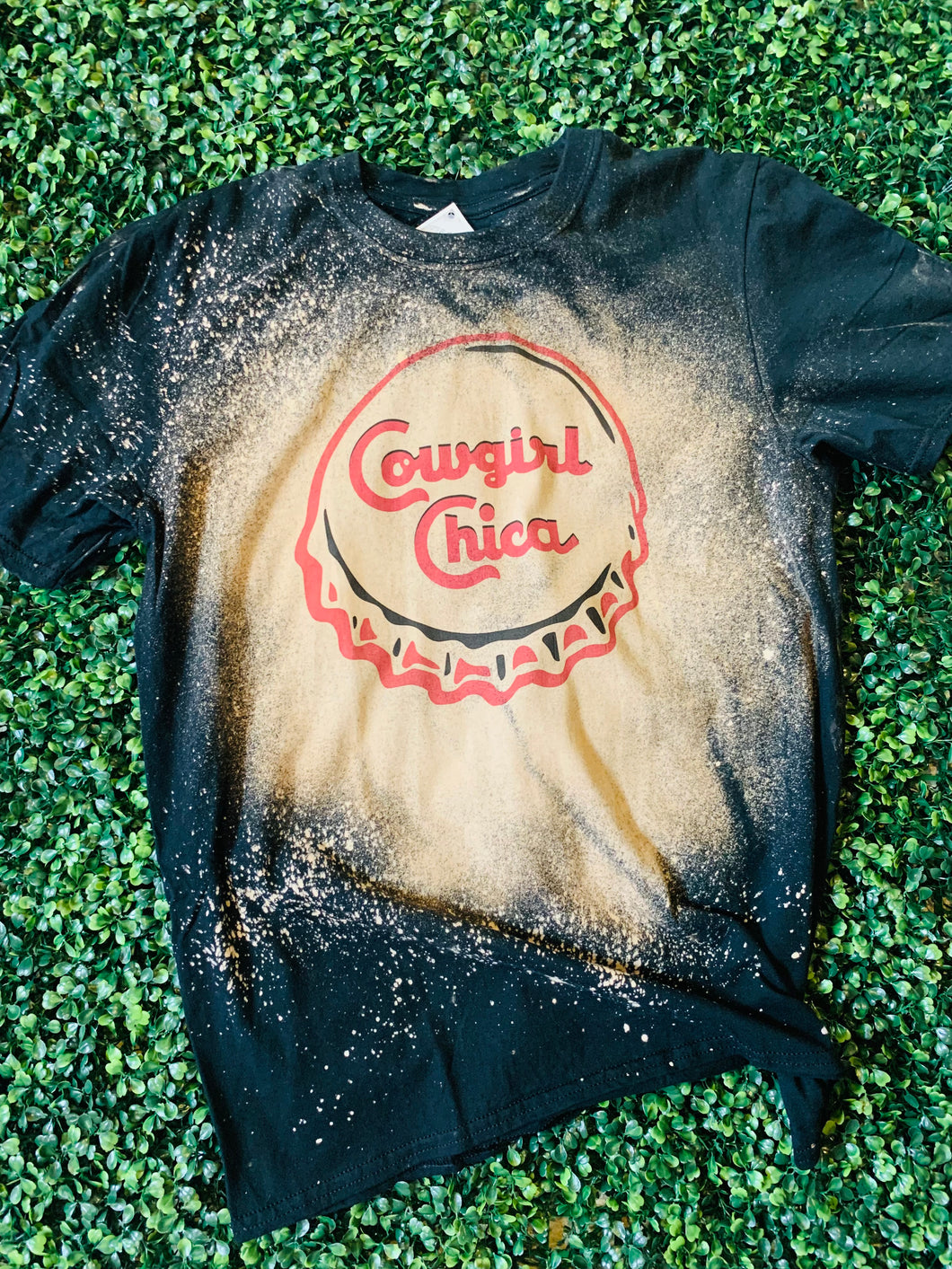Cowgirl Chica Bleached Tee