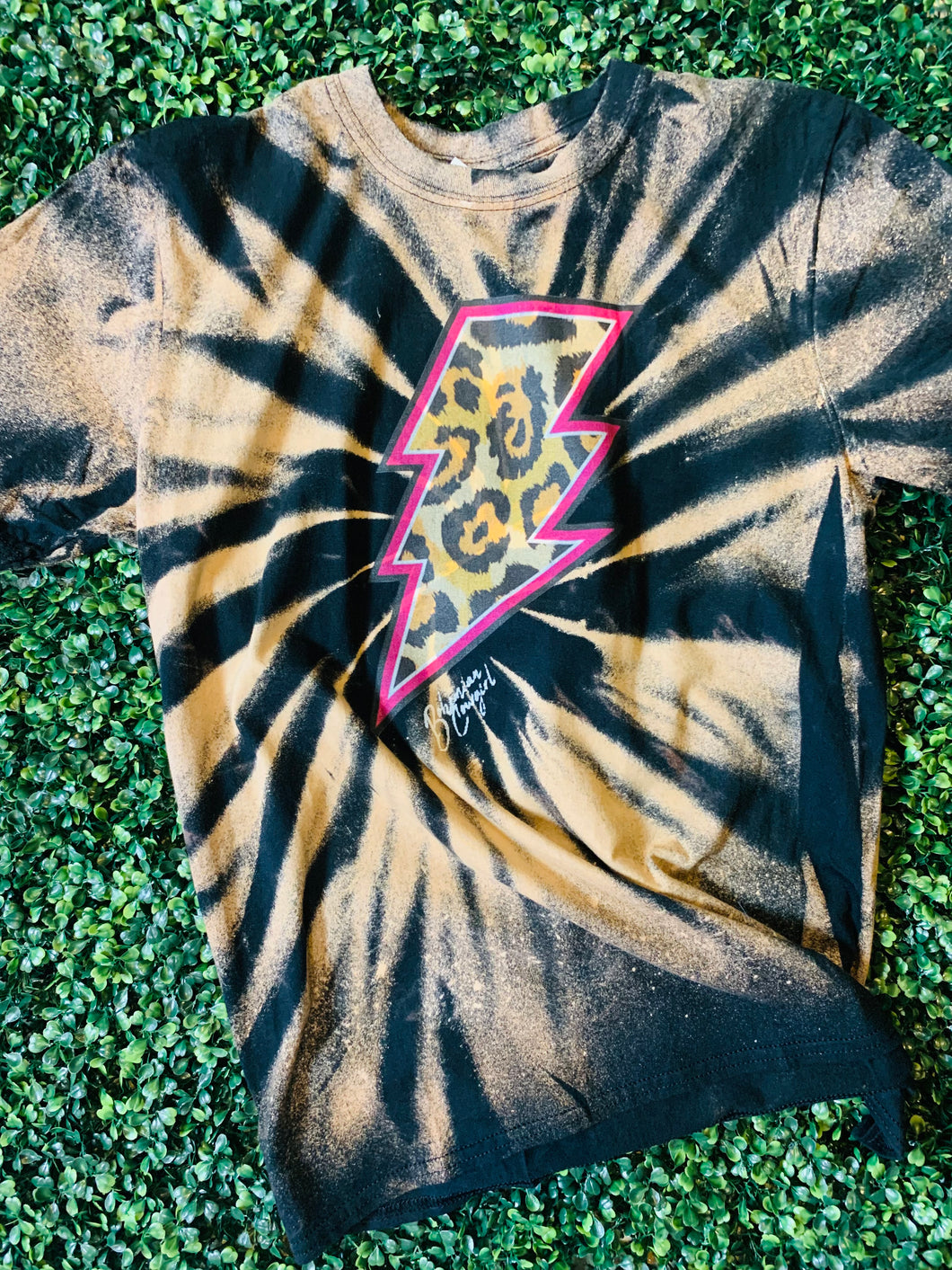 Cheetah Bolt Bleached Tee