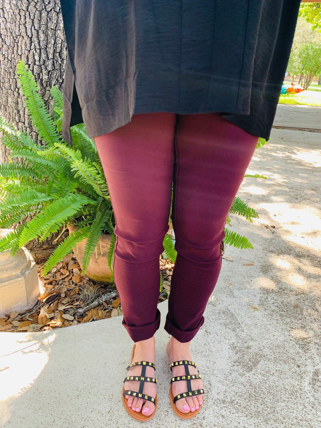 Plum Skinny Jean