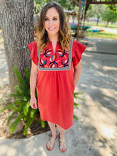 Load image into Gallery viewer, Marsala Embroidered Dress
