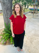 Load image into Gallery viewer, Ruffle Sleeve Dressy Top
