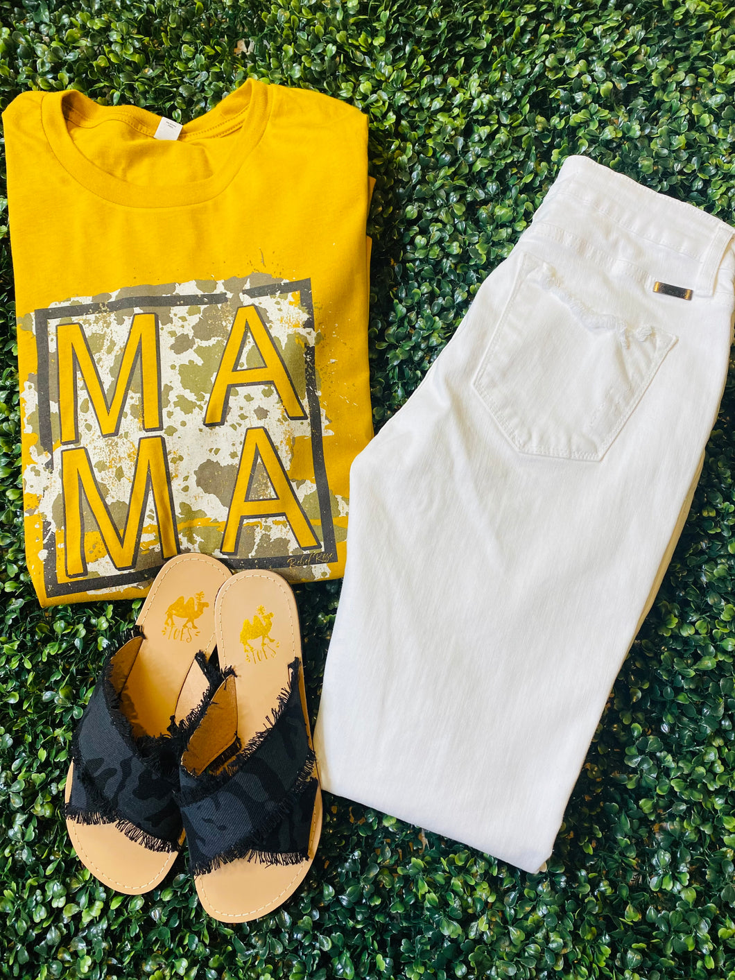 Cowhide Mama Tee