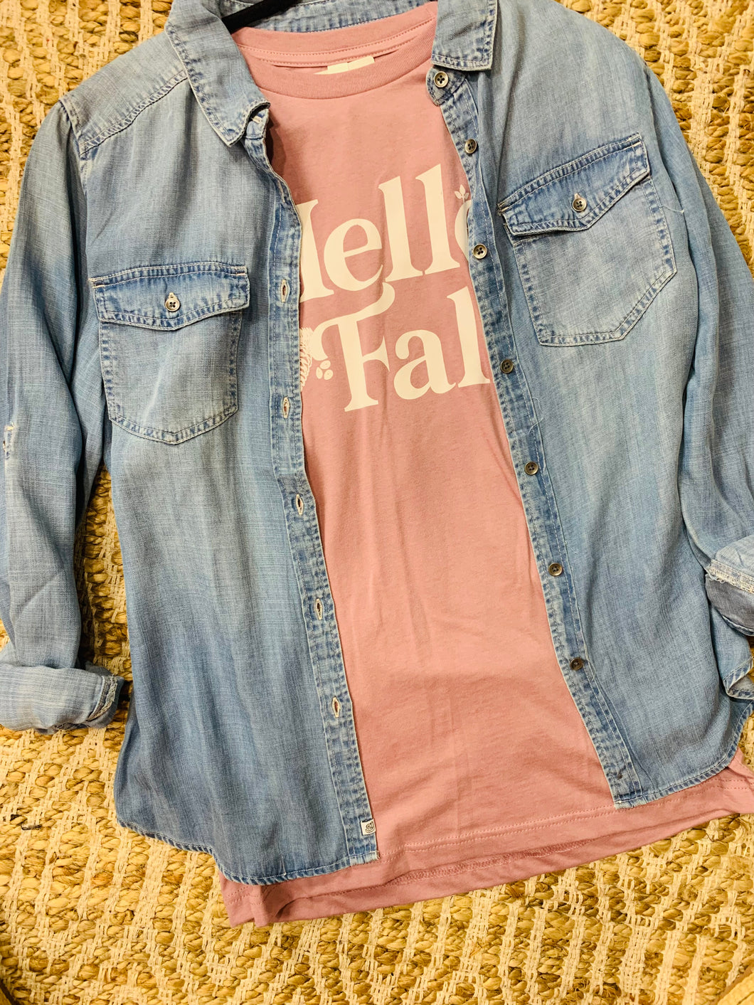 Basic Denim Button Down Shirt