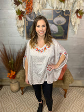 Load image into Gallery viewer, Cheetah Embroidered Shine Top
