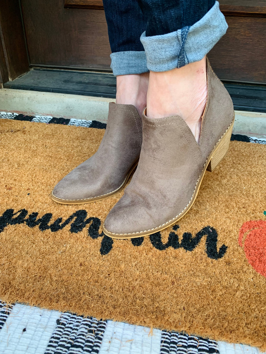 Totally Taupe Bootie