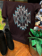 Load image into Gallery viewer, Deep Purple Aztec tee
