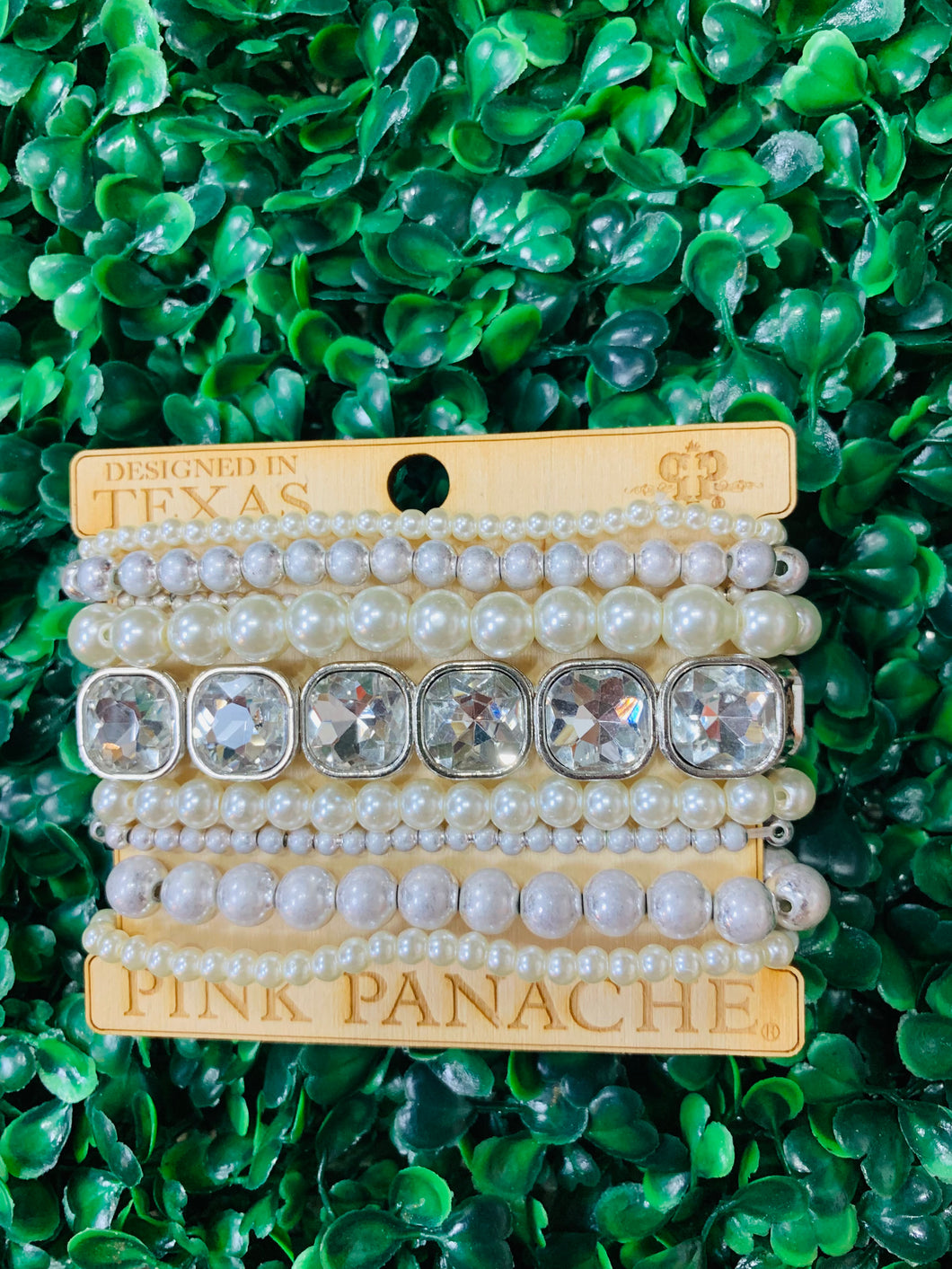 Pink Panache Silver and Pearl Bracelet