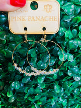 Load image into Gallery viewer, Pink Panache Floating Crystals Earrings
