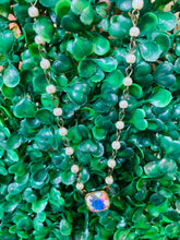 Load image into Gallery viewer, Pink Panache Pearl Chain with Cushion Cut Necklace
