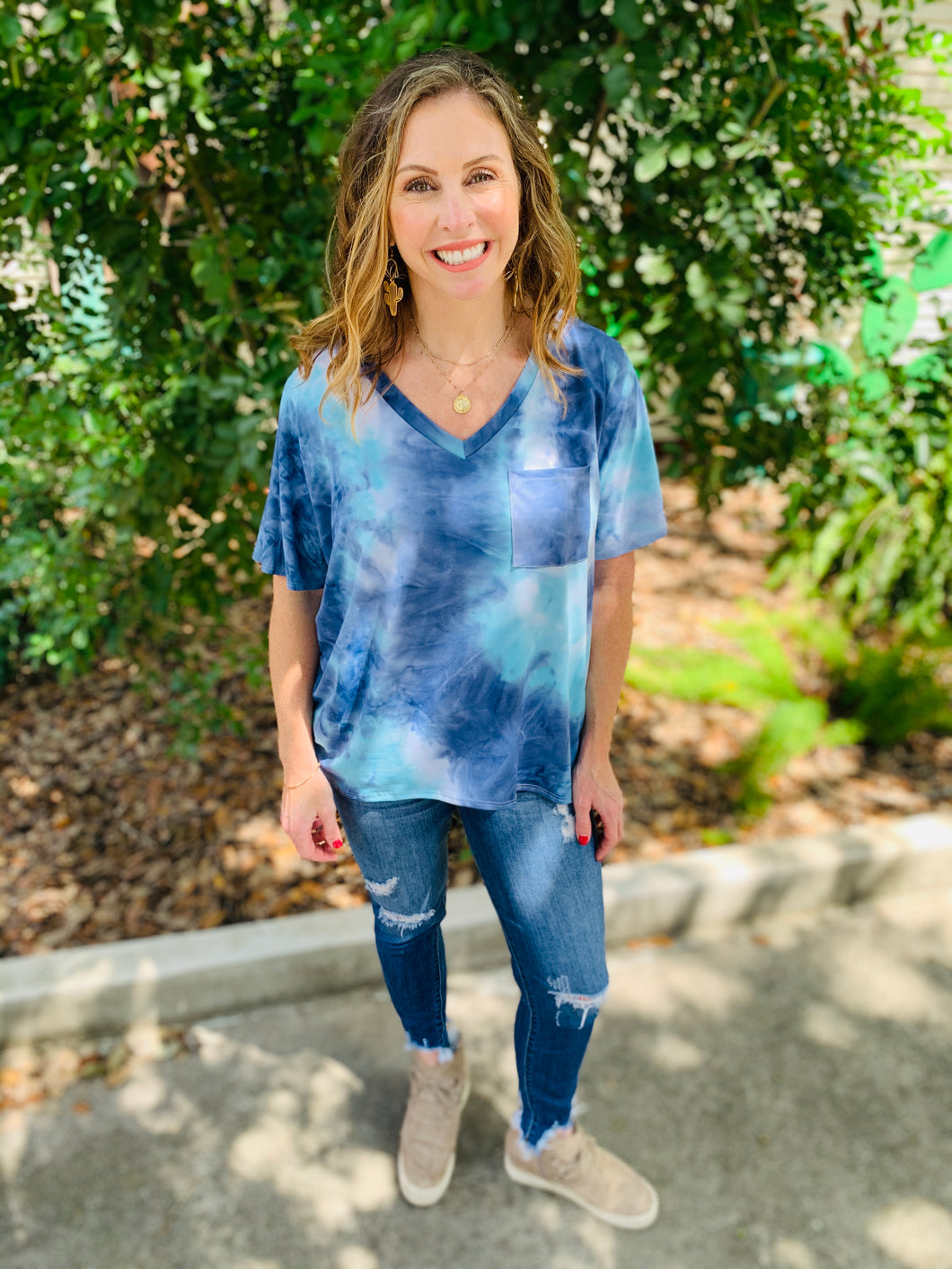 Sky Tie Dye Top