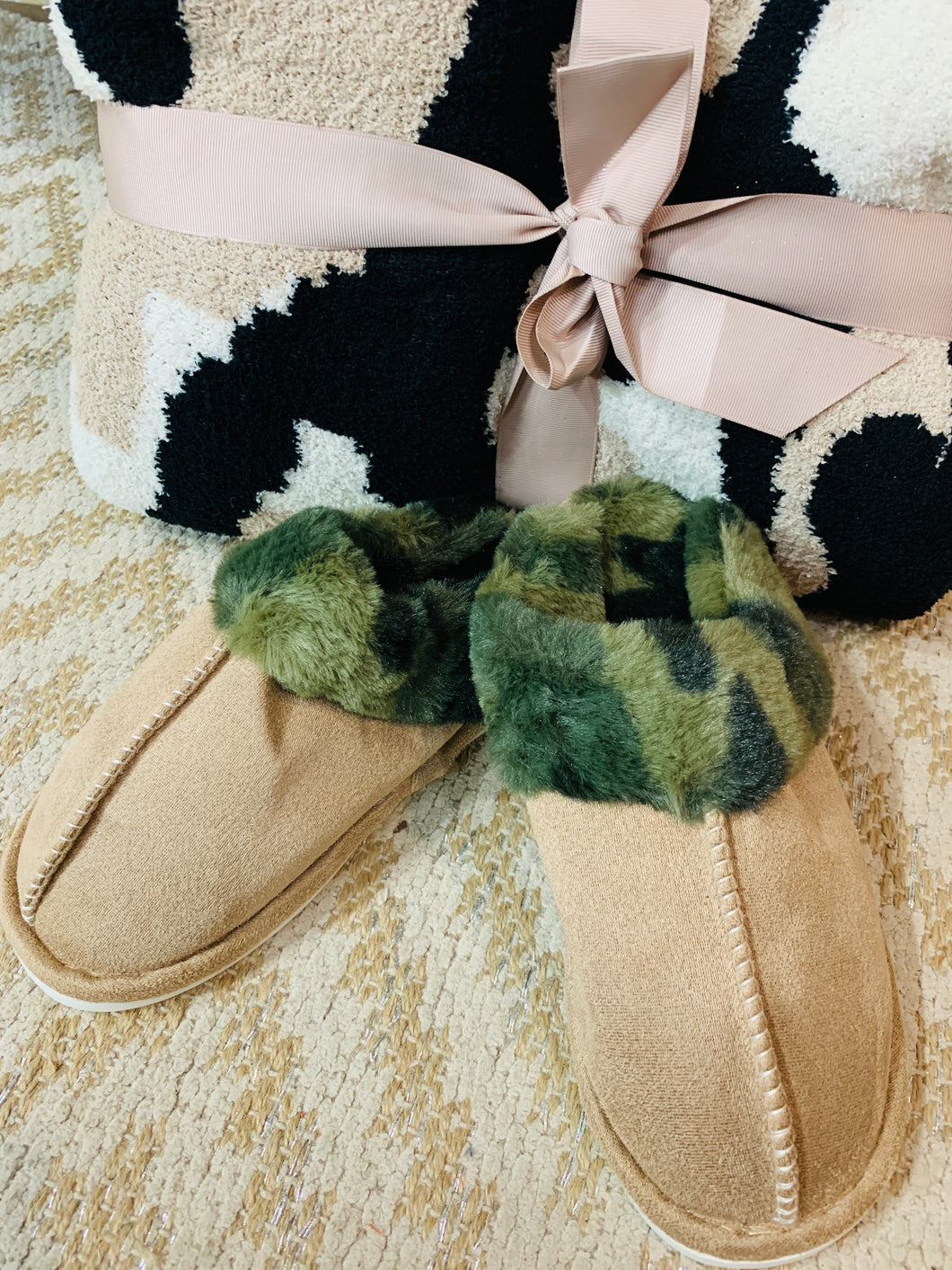 Cozy Me Camo Slippers