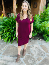 Load image into Gallery viewer, Everyday Solid V Neck Dress
