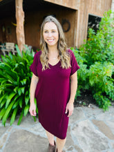 Load image into Gallery viewer, Everyday Solid V Neck Dress
