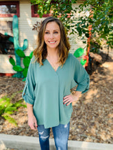 Load image into Gallery viewer, Sage Dressy Top

