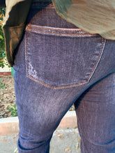 Load image into Gallery viewer, Hi Waist Slit Hem Slim Bootcut Jean
