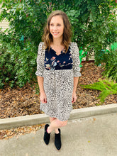 Load image into Gallery viewer, Leopard Dot Floral Dress
