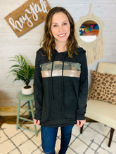 Load image into Gallery viewer, Camo and Sequins Hoodie
