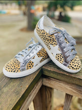 Load image into Gallery viewer, Silver Cheetah Classic Low Top Star Sneakers

