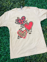 Load image into Gallery viewer, Leopard Heart Valentine Vibes Tee
