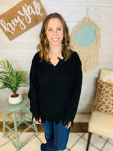 Load image into Gallery viewer, Frayed Cozy Sweater
