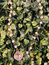 Load image into Gallery viewer, Cushion Cut Clear Crystal Beaded Necklace
