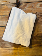 Load image into Gallery viewer, Cream Floral Leather Pouch
