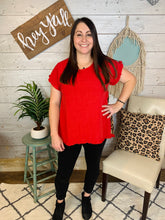Load image into Gallery viewer, Ruffle Sleeve Animal Print Top
