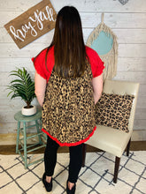 Load image into Gallery viewer, Ruffle Sleeve Animal Print Top
