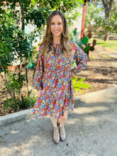 Load image into Gallery viewer, Rust Floral Dress
