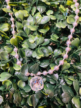 Load image into Gallery viewer, Ball Chain Necklace with Iridescent Cushion Cut Drop
