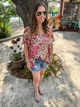 Load image into Gallery viewer, Dusty Florals Babydoll Top

