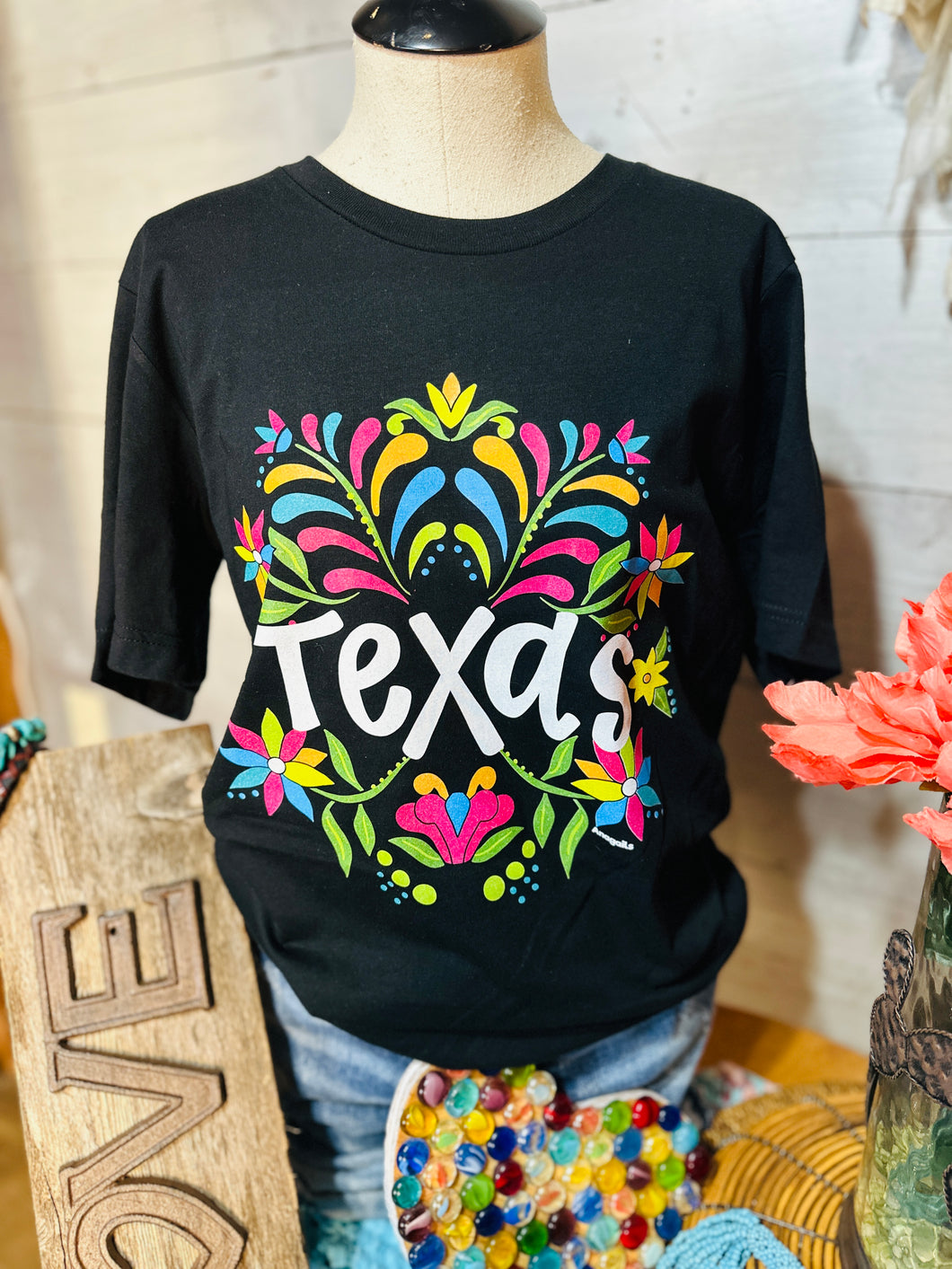 Texas Neon Floral Tee