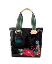 Load image into Gallery viewer, Consuela Playa Poppy Black Tote
