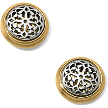 Load image into Gallery viewer, Ferrara 2 tone post earrings
